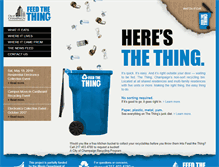 Tablet Screenshot of feedthething.org